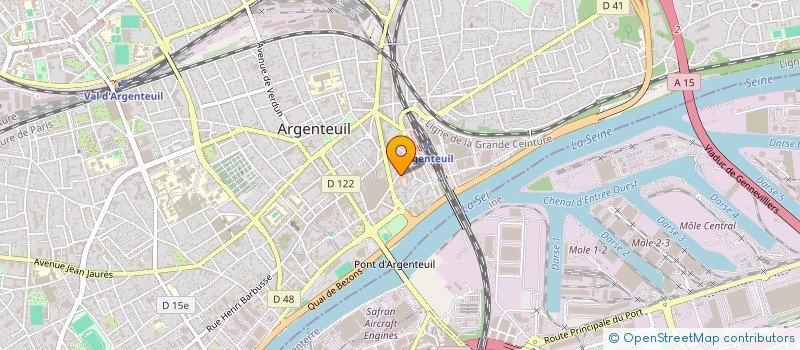 localisation de l'entreprise MONSIEUR SAMUEL NIVEAU  ARGENTEUIL