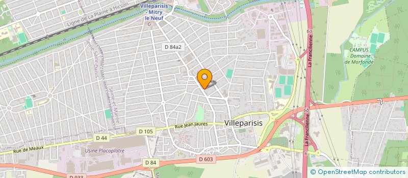 localisation de l'entreprise MONSIEUR SAMUEL NJIKE  VILLEPARISIS