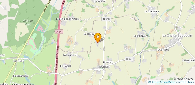 localisation de l'entreprise MONSIEUR SAMUEL OLIVE  LE PARC