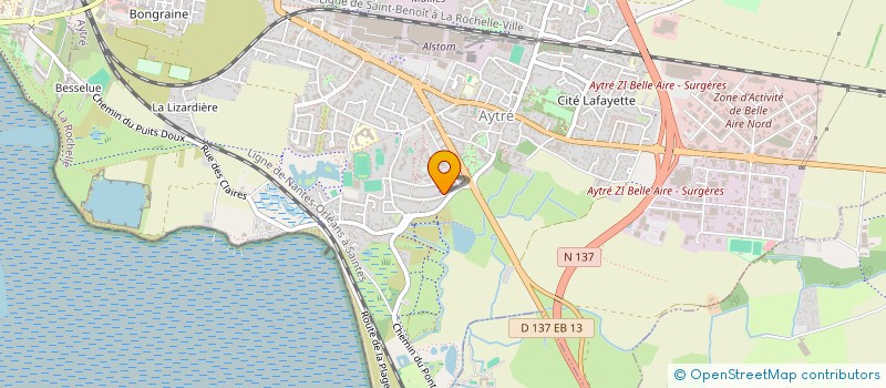 localisation de l'entreprise MONSIEUR SAMUEL PALVADEAU  AYTRE