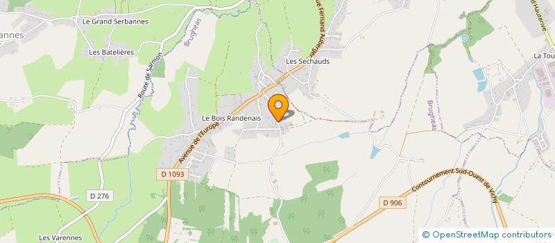 localisation de l'entreprise MONSIEUR SAMUEL PARANDON  BRUGHEAS