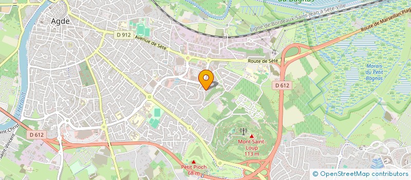 localisation de l'entreprise MONSIEUR SAMUEL PELLETIER  AGDE