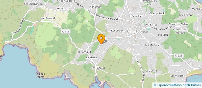 localisation de l'entreprise MONSIEUR SAMUEL PENARD  L'ILE-D'YEU