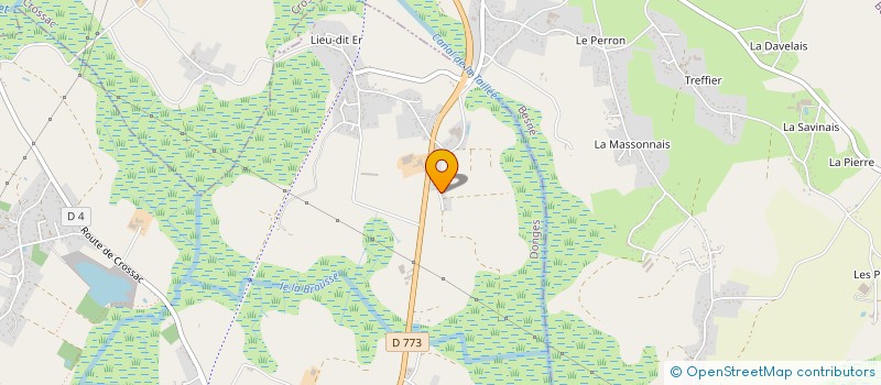 localisation de l'entreprise MONSIEUR SAMUEL PERRAUD  DONGES