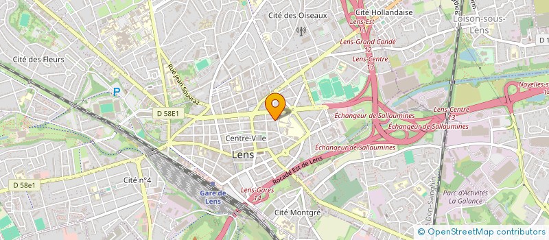 localisation de l'entreprise MONSIEUR SAMUEL PETIN  LENS