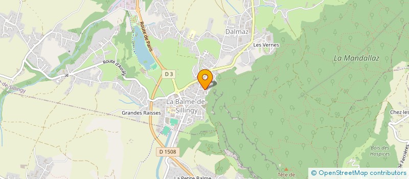 localisation de l'entreprise MONSIEUR SAMUEL PETIT  LA BALME-DE-SILLINGY