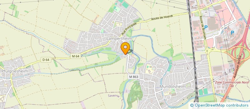 localisation de l'entreprise MONSIEUR SAMUEL PHILIPPE  LAMPERTHEIM