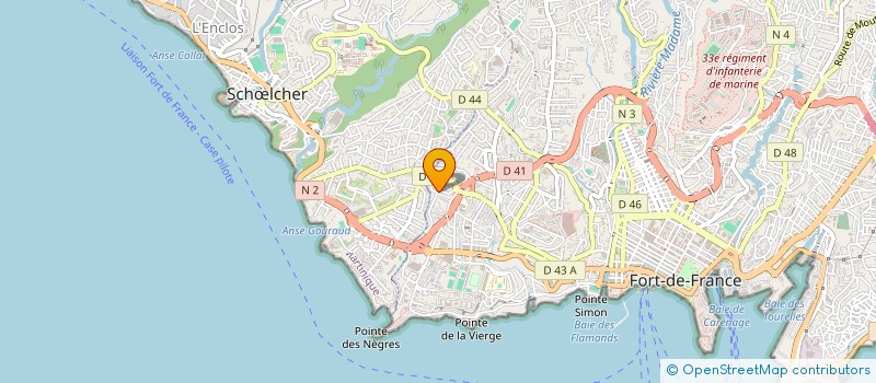 localisation de l'entreprise MONSIEUR SAMUEL PIERSAINT à FORT-DE-FRANCE