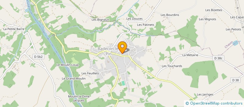 localisation de l'entreprise MONSIEUR SAMUEL PLUYAUD à BADECON-LE-PIN