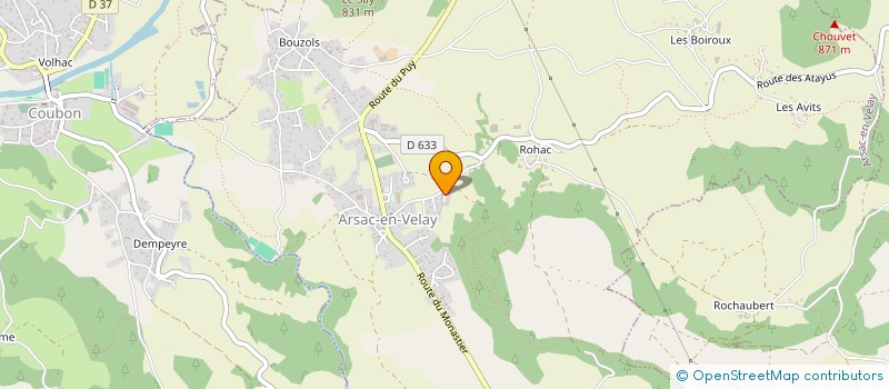 localisation de l'entreprise MONSIEUR SAMUEL PONS  ARSAC-EN-VELAY