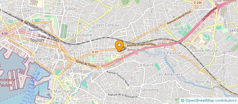 localisation de l'entreprise MONSIEUR SAMUEL PORT-LIS  TOULON