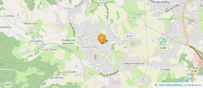 localisation de l'entreprise MONSIEUR SAMUEL PORTE  VAUGNERAY