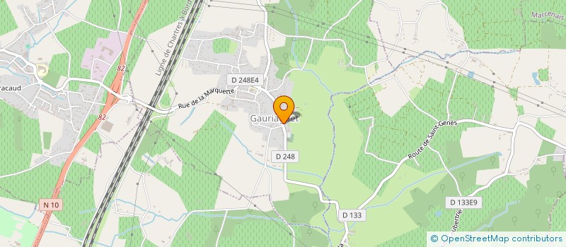 localisation de l'entreprise MONSIEUR SAMUEL POTIER  GAURIAGUET