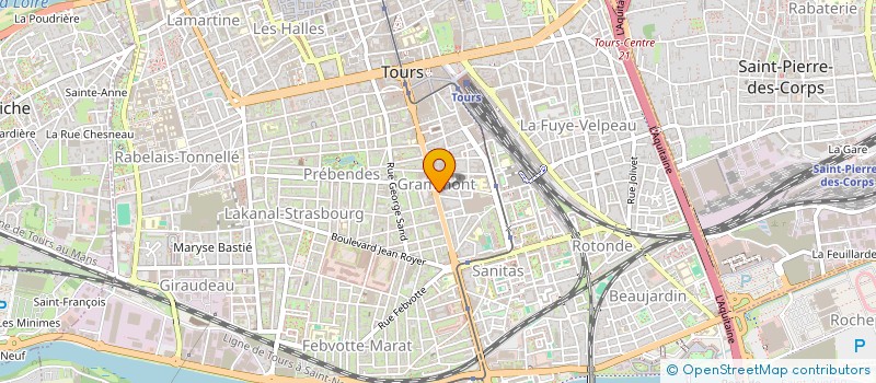 localisation de l'entreprise MONSIEUR SAMUEL POTTIER  TOURS