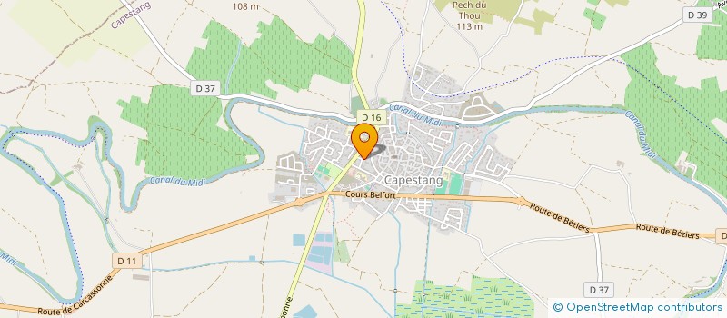 localisation de l'entreprise MONSIEUR SAMUEL PUJOL  CAPESTANG