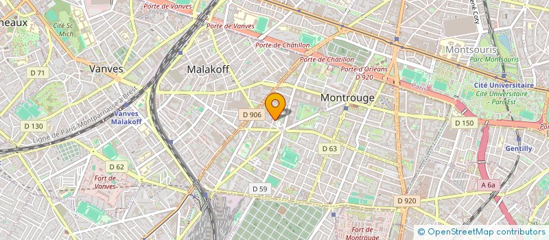 localisation de l'entreprise MONSIEUR SAMUEL RAGUENEZ  MONTROUGE