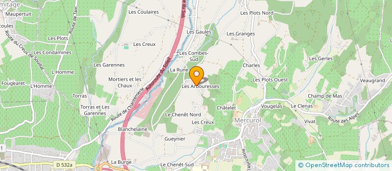 localisation de l'entreprise MONSIEUR SAMUEL RAPINE  MERCUROL-VEAUNES