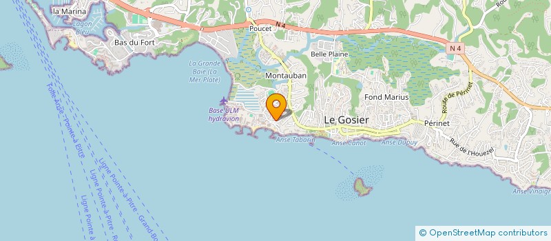 localisation de l'entreprise MONSIEUR SAMUEL RATIER  LE GOSIER