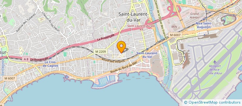 localisation de l'entreprise MONSIEUR SAMUEL RAVAUX à SAINT-LAURENT-DU-VAR