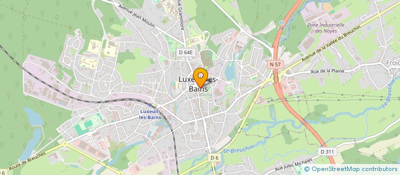 localisation de l'entreprise MONSIEUR SAMUEL REINHARDT  LUXEUIL-LES-BAINS