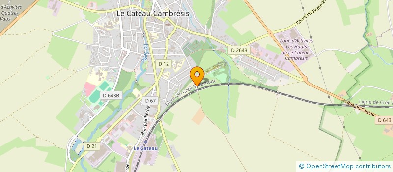 localisation de l'entreprise MONSIEUR SAMUEL RENOLD  LE CATEAU-CAMBRESIS