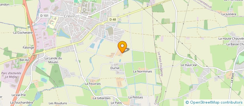 localisation de l'entreprise MONSIEUR SAMUEL RIDARD  CREVIN