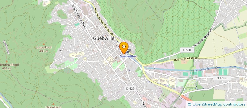 localisation de l'entreprise MONSIEUR SAMUEL RILINGER  GUEBWILLER