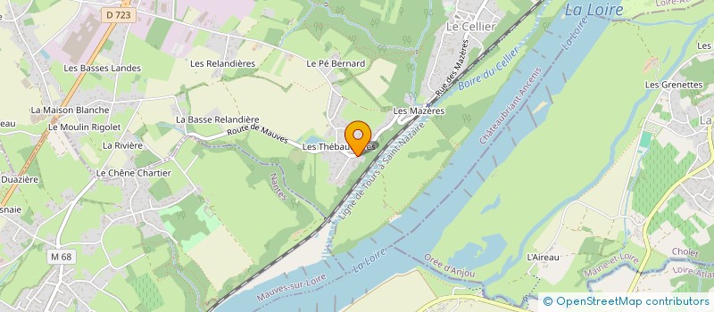 localisation de l'entreprise MONSIEUR SAMUEL RIVIERE  LE CELLIER