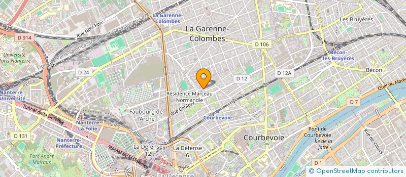 localisation de l'entreprise MONSIEUR SAMUEL ROBERT-DIARD à COURBEVOIE