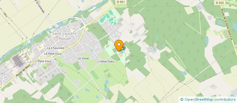 localisation de l'entreprise MONSIEUR SAMUEL RODRIGUEZ  SAINT-LAURENT-NOUAN