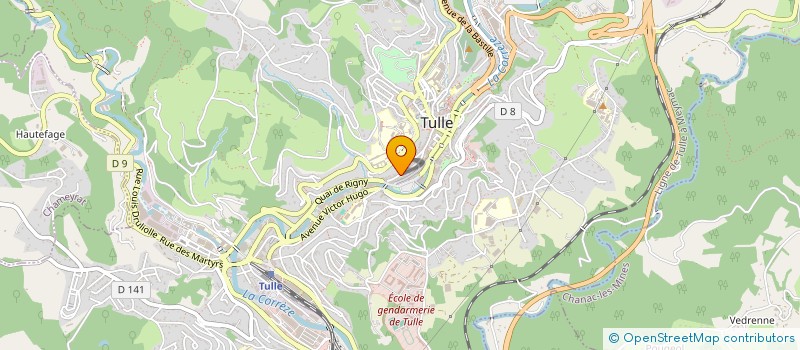 localisation de l'entreprise MONSIEUR SAMUEL  ROGER GERAUDIE  TULLE