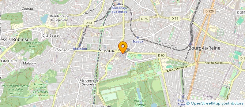 localisation de l'entreprise MONSIEUR SAMUEL ROSA ARSENE à SCEAUX