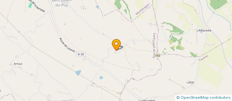 localisation de l'entreprise MONSIEUR SAMUEL ROUSSEAU  SAINT-JULIEN-DU-PUY