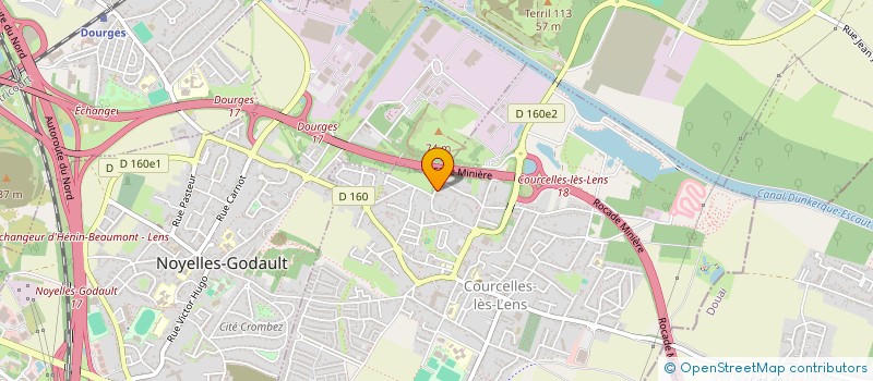 localisation de l'entreprise MONSIEUR SAMUEL ROUSSELLE  COURCELLES-LES-LENS