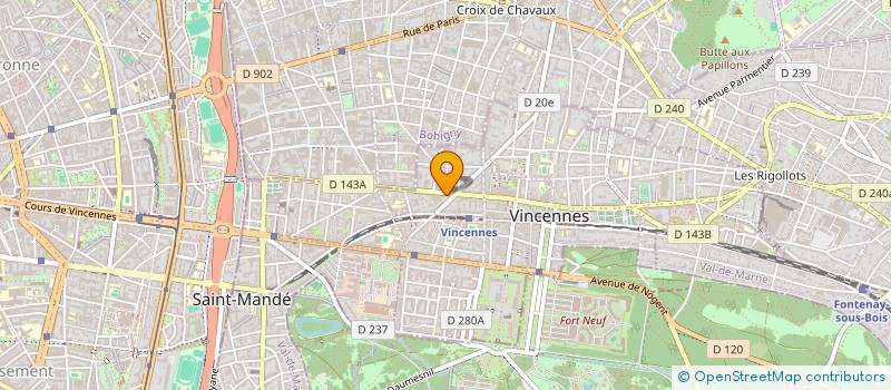 localisation de l'entreprise MONSIEUR SAMUEL RUSH CONDON  VINCENNES