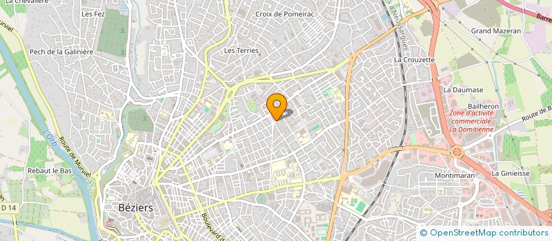 localisation de l'entreprise MONSIEUR SAMUEL SABOUREAU  BEZIERS