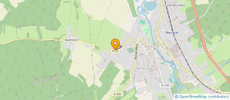 localisation de l'entreprise MONSIEUR SAMUEL SAGARD  BACCARAT