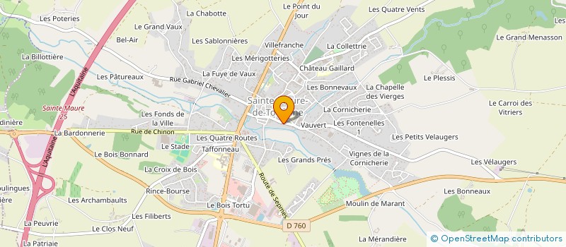 localisation de l'entreprise MONSIEUR SAMUEL SAULNIER  SAINTE-MAURE-DE-TOURAINE