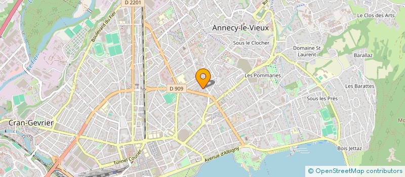 localisation de l'entreprise MONSIEUR SAMUEL SELINGE--GUERRIER  ANNECY