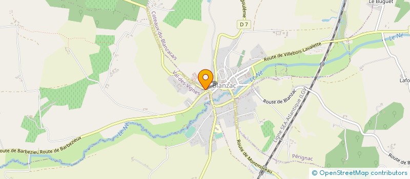 localisation de l'entreprise MONSIEUR SAMUEL SELLIER  COTEAUX-DU-BLANZACAIS