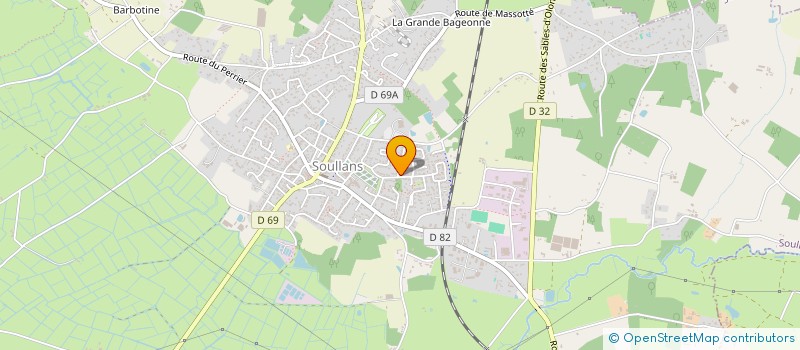 localisation de l'entreprise MONSIEUR SAMUEL SIRET  SOULLANS