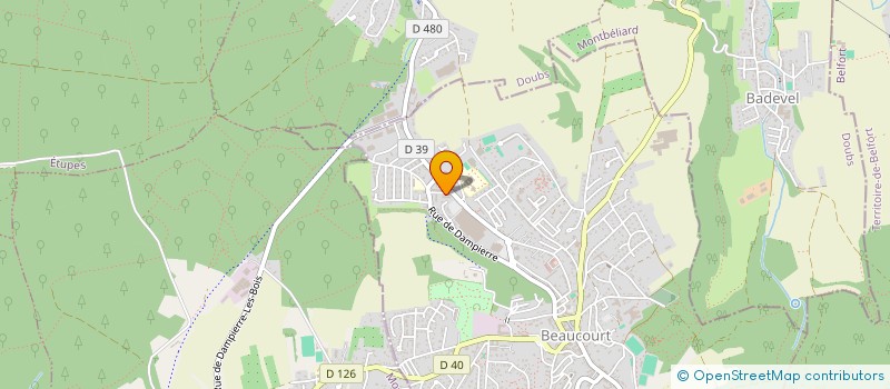 localisation de l'entreprise MONSIEUR SAMUEL SLIMANI  SELONCOURT