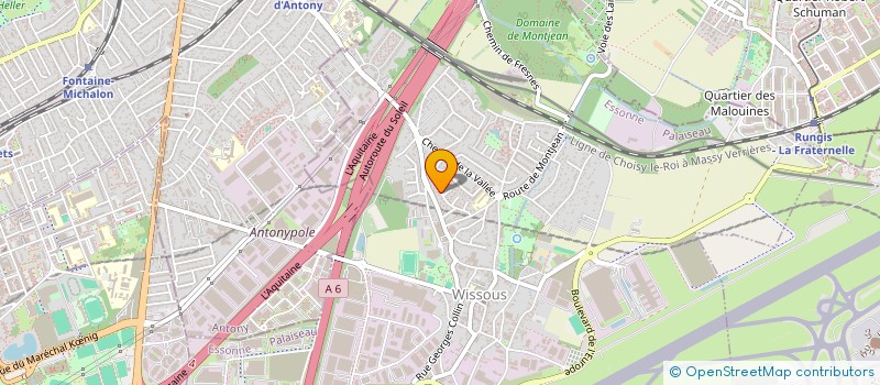 localisation de l'entreprise MONSIEUR SAMUEL SLIMANI  WISSOUS