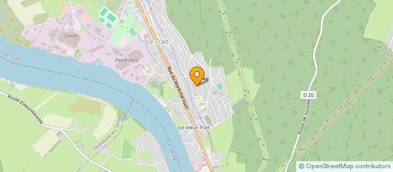 localisation de l'entreprise MONSIEUR SAMUEL SOLEILHET  LE TRAIT