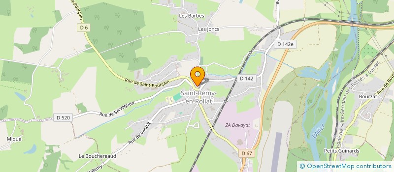 localisation de l'entreprise MONSIEUR SAMUEL SPENCER  BROUT-VERNET