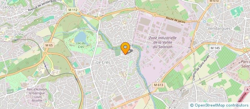 localisation de l'entreprise MONSIEUR SAMUEL SUDRE  LE CRES