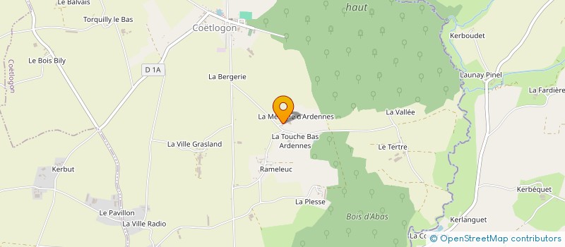 localisation de l'entreprise MONSIEUR SAMUEL TALLEC à COETLOGON