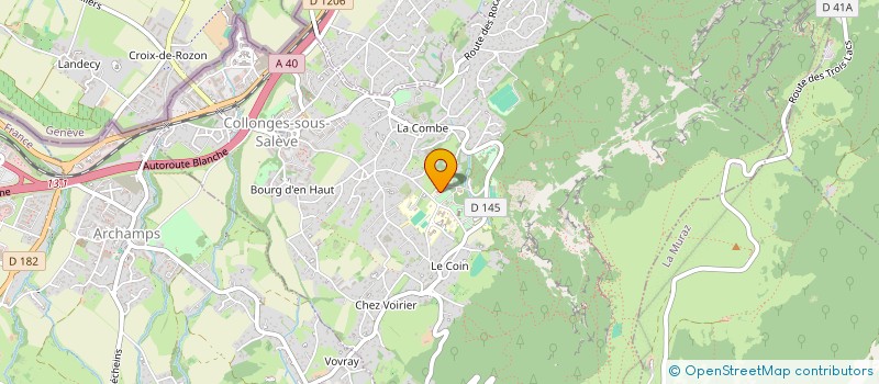 localisation de l'entreprise MONSIEUR SAMUEL TAVENAUX  COLLONGES-SOUS-SALEVE