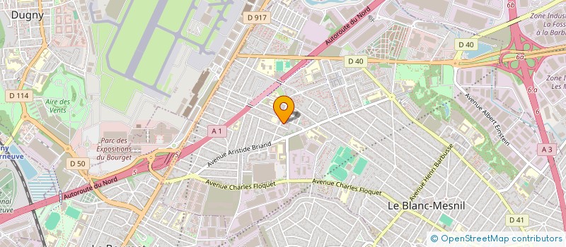 localisation de l'entreprise MONSIEUR SAMUEL TCHOU à LE BLANC-MESNIL