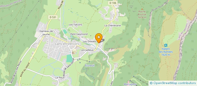 localisation de l'entreprise MONSIEUR SAMUEL THILL  LANS-EN-VERCORS